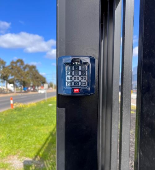 A BFT keypad for a sliding gate from JCD Gate Automation who are electric driveway gate installers near Campbellfield Victoria